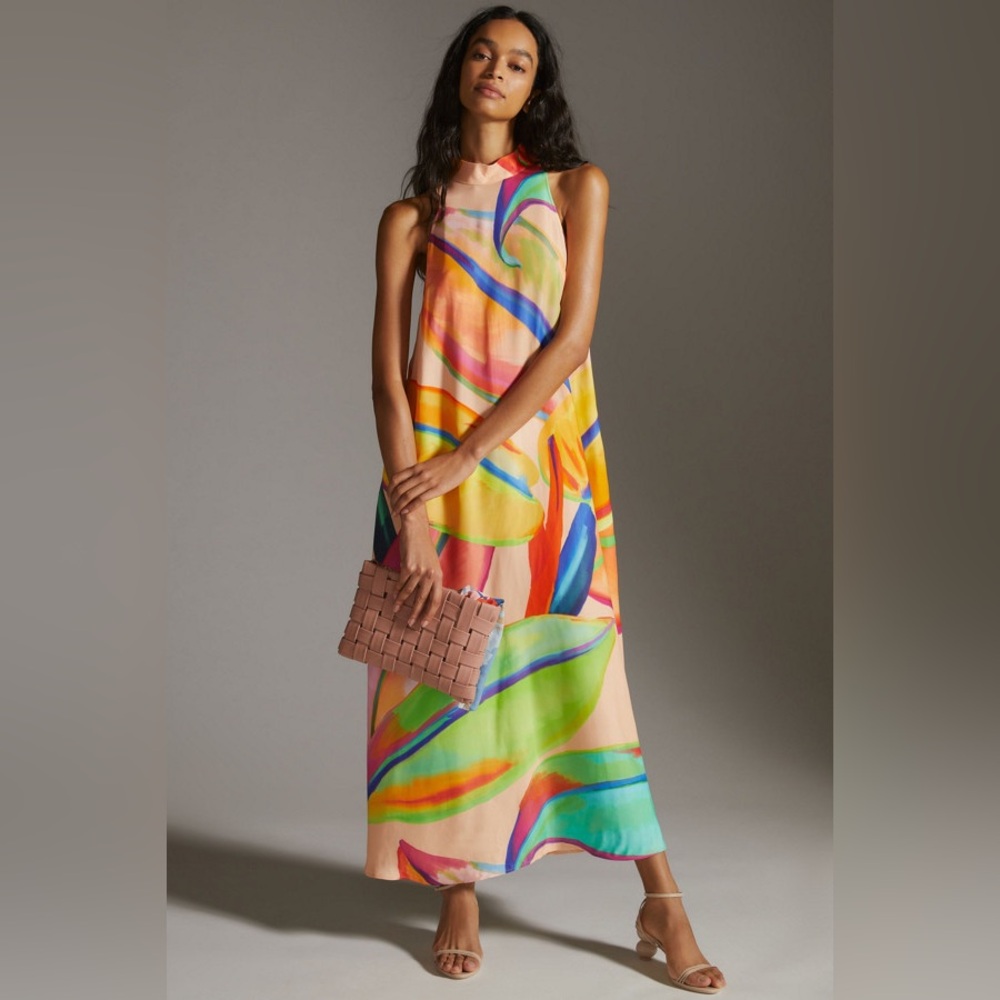 Free People Farm Rio Halter Maxi Dress